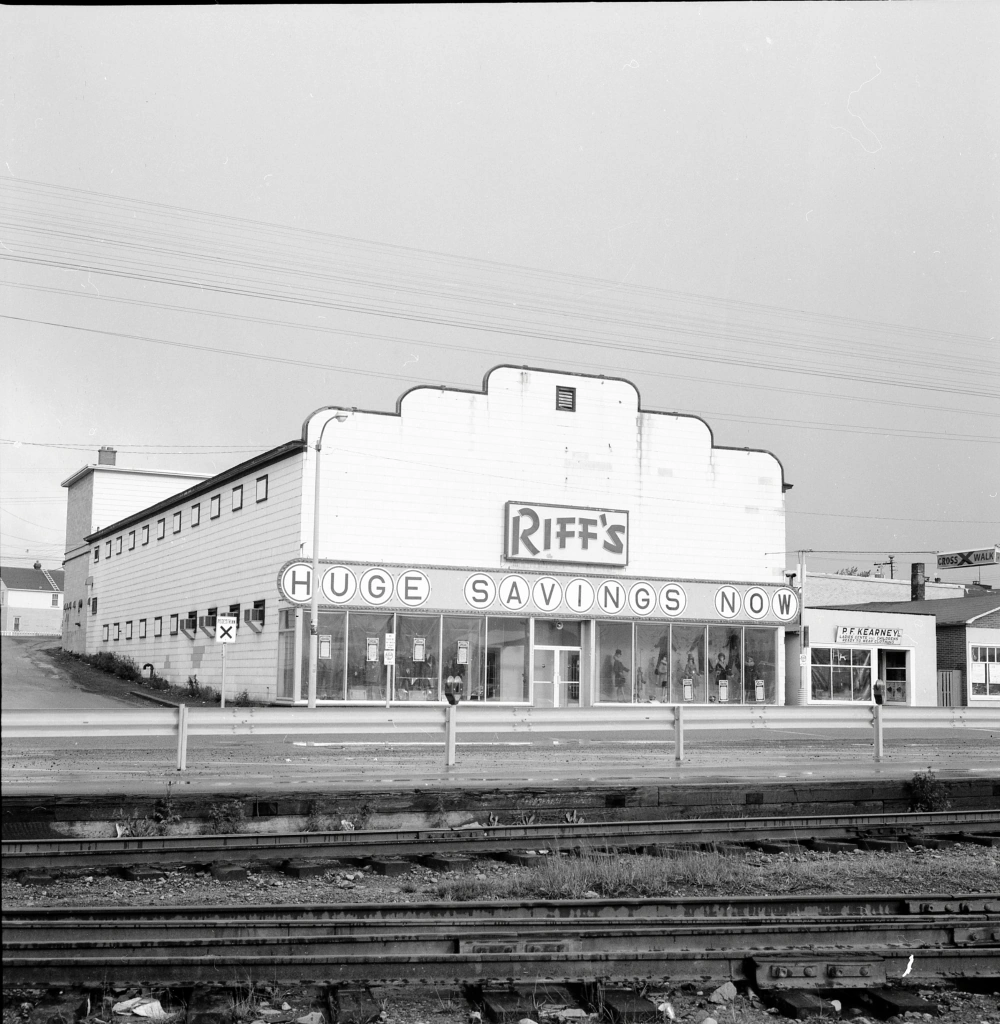Historic Riff's Department Store storefront from the early years